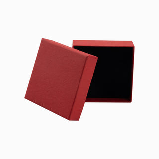 Cutie bijuterii Gama Diverse Culori Normal Paper, 9x9x3 cm - Rosu / Negru