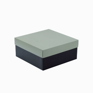 Cutie cadou Cub Pliat, 29.5x29.5x12 cm - Bordo / Bronz