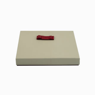 Cutie bijuterii Flower Up F.U, 21x21x3.2 cm - Crem / Bordo