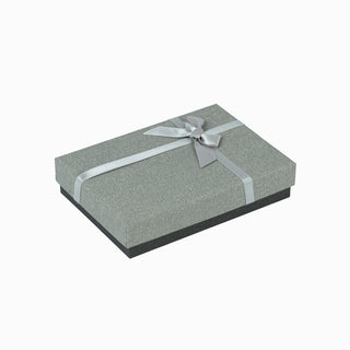 Cutie bijuterii Normal Paper, 9.5x13.5x3.5 cm - Gri Deschis / Gri Inchis / Alb / Gri
