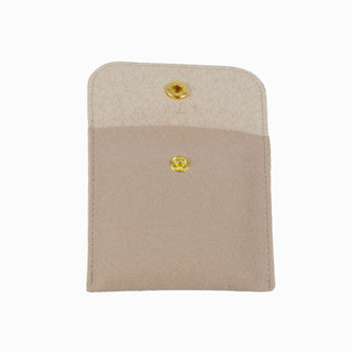 Saculet bijuterii Microfibra, 8x8+4 cm - Somon
