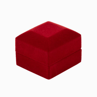 Cutie bijuterii Inel Led, 6x6.5x5 cm - Rosu / Negru