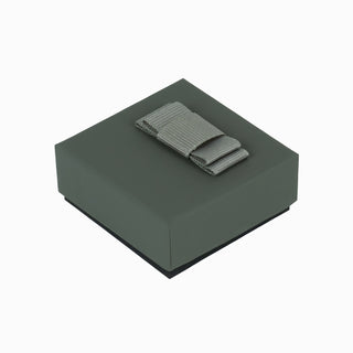 Cutie bijuterii Flower Up F.U, 6x6x2.5 cm - Gri / Negru