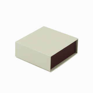 Cutie bijuterii Set Magnet, 9x9x3.7 cm - Crem / Bordo