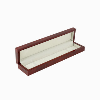 Cutie bijuterii Bratara Lemn, 26x6x3.5 cm - Bordo / Crem