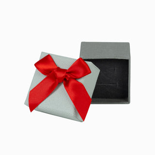 Cutie bijuterii Normal Paper, 4x4x3.5 cm - Gri Deschis / Gri Inchis / Gri / Rosu
