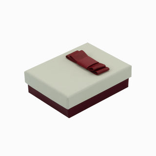 Cutie bijuterii Flower Up F.U, 7x9x3 cm - Crem / Bordo