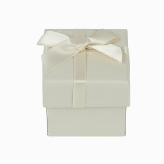 Cutie bijuterii Normal Paper, 5x5x4.5 cm - Crem / Alb