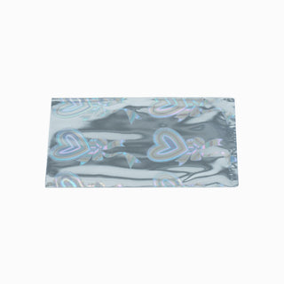 Plic cadou Plic Inima, 7x10+2 cm - Gri