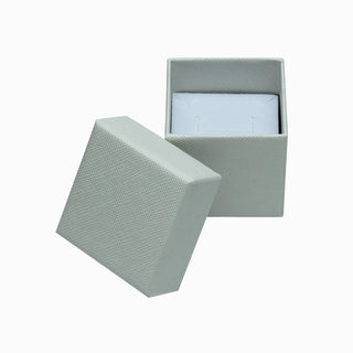 Cutie bijuterii Gama Grej Normal Paper, 5x5x4.5 cm - Grej / Alb