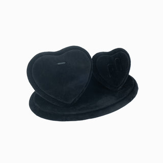 Suport bijuterii 2 Inimi, 18x10.5x9 cm - Negru