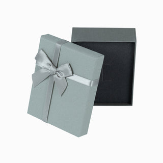 Cutie bijuterii Normal Paper, 7x9x3 cm - Gri Deschis / Gri Inchis / Gri