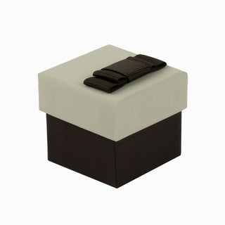 Cutie bijuterii Flower Up F.U, 5x5x4.5 cm - Crem / Maro