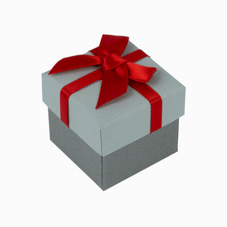 Cutie bijuterii Normal Paper, 5x5x4.5 cm - Gri Deschis / Gri Inchis / Gri / Rosu