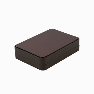 Cutie bijuterii Set Piele, 12.5x17.5x4 cm - Maro / Crem