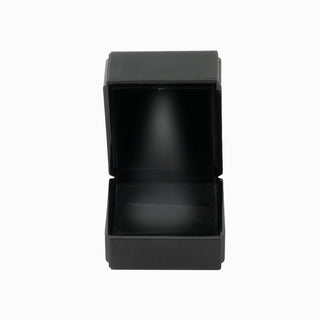 Cutie bijuterii Inel Led, 6x6.5x5 cm - Negru