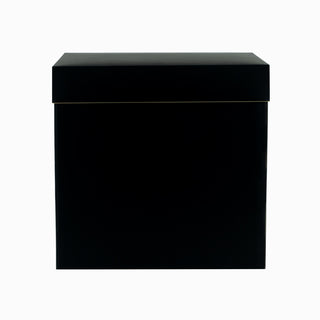 Cutie cadou Cub Pliat, 29.5x29.5x28 cm - Negru / Bronz