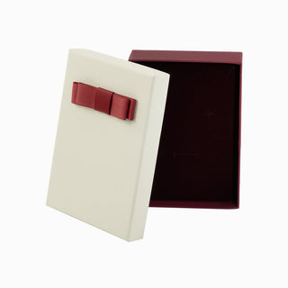 Cutie bijuterii Flower Up F.U, 9.5x13.5x3.5 cm - Crem / Bordo