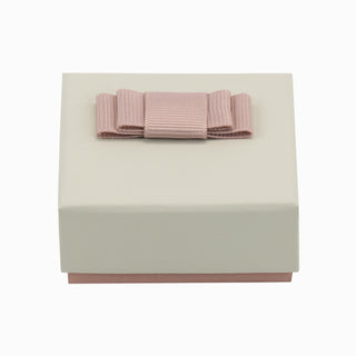Cutie bijuterii Flower Up F.U, 6x6x2.5 cm - Crem / Roz / Gri
