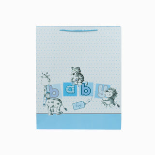 Punga cadou Cadou Baby, 47x57x15 cm - Bleu / Alb
