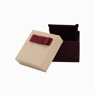 Cutie bijuterii Flower Up F.U, 8.5x9x6 cm - Somon / Bordo