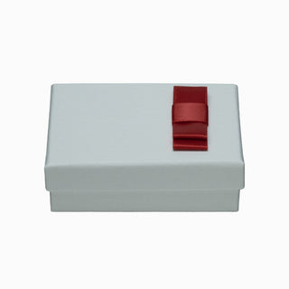 Cutie bijuterii Flower Up F.U, 7x9x3 cm - Alb / Rosu