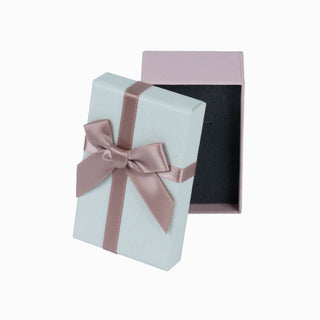 Cutie bijuterii Normal Paper, 5x8x3 cm - Crem / Roz / Gri