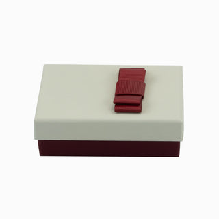 Cutie bijuterii Flower Up F.U, 7x9x3 cm - Crem / Bordo