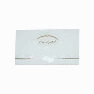 Cutie cadou Plic Invitatii, 17x11.5 cm - Alb
