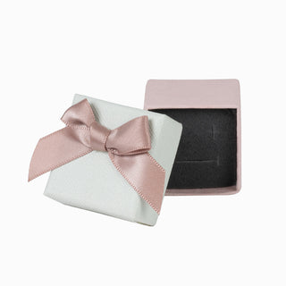 Cutie bijuterii Normal Paper, 4x4x3.5 cm - Crem / Roz / Gri