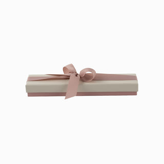Cutie bijuterii Ribon Down R.D, 23x5x3 cm - Crem / Roz / Negru