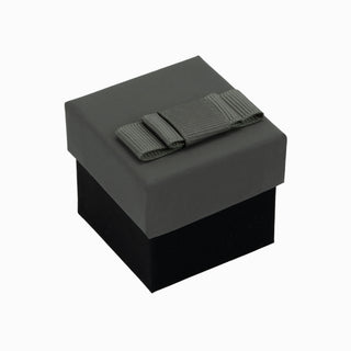 Cutie bijuterii Flower Up F.U, 5x5x4.5 cm - Gri / Negru