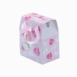 Cutie cadou Gentuta Pliat, 14.5x10x17 cm - Roz