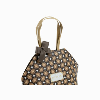 Punga cadou Cadou Gama Cartier, 29x19x12 cm - Maro / Crem