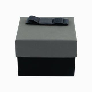Cutie bijuterii Flower Up F.U, 8.5x9x6 cm - Gri / Negru