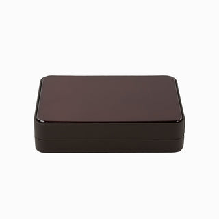 Cutie bijuterii Set Piele, 12.5x17.5x4 cm - Maro / Crem