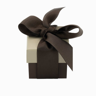 Cutie bijuterii Flower Up F.U, 5x5x4.5 cm - Crem / Maro