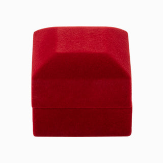 Cutie bijuterii Inel Led, 6x6.5x5 cm - Rosu / Negru