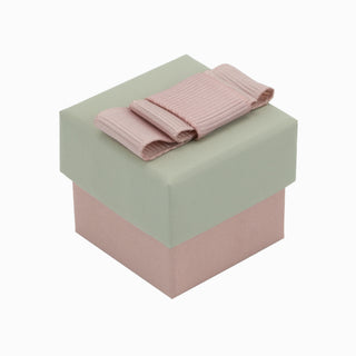 Cutie bijuterii Flower Up F.U, 4x4x3.5 cm - Gri / Roz