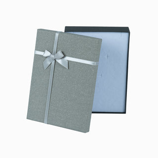 Cutie bijuterii Normal Paper, 13x18x3.5 cm - Gri Deschis / Gri Inchis / Alb / Gri