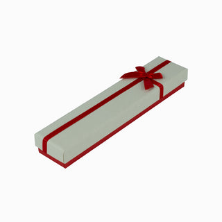 Cutie bijuterii Normal Paper, 21.5x4.5x3 cm - Crem / Rosu / Gri