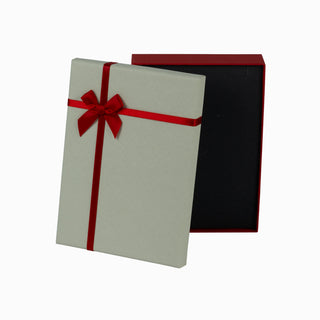 Cutie bijuterii Normal Paper, 13x18x3.5 cm - Crem / Rosu / Gri