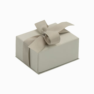 Cutie bijuterii Ribon Down R.D, 7x9x4.5 cm - Crem / Alb / Gri