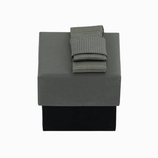 Cutie bijuterii Flower Up F.U, 4x4x3.5 cm - Gri / Negru