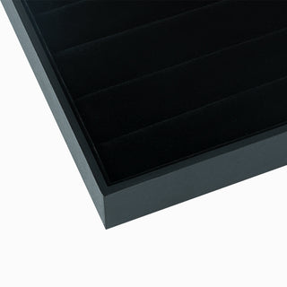 Suport bijuterii Inel Fara Geam, 35x24x3 cm - Negru
