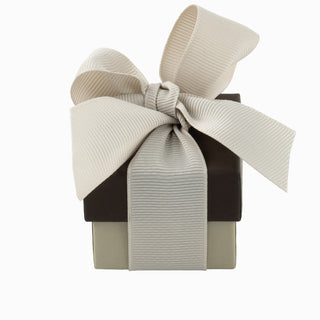 Cutie bijuterii Ribon Down R.D, 5x5x4 cm - Maro / Crem