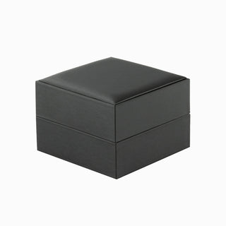 Cutie bijuterii Gama Piele Ceas, 11x11x8 cm - Negru / Gri
