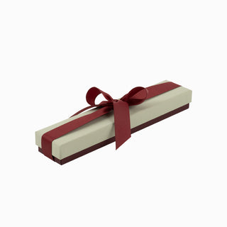 Cutie bijuterii Ribon Down R.D, 23x5x3 cm - Gri / Bordo