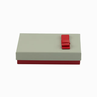 Cutie bijuterii Flower Up F.U, 9.5x13.5x3.5 cm - Crem / Rosu / Gri