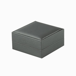 Cutie bijuterii Bratara Gama Piele, 9x9x4 cm - Gri